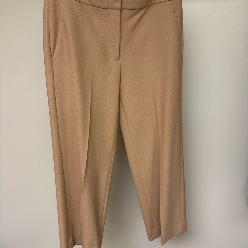 J.Crew Camel Wool Blend Tailored Dress Pants Size 4